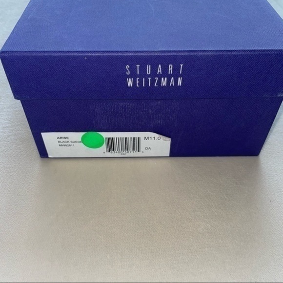 Stuart Weitzman Arise Black Suede Wedge Loafers - Picture 10 of 11